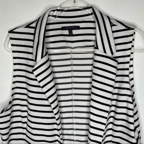 Olivia Sky striped Blazer Styled vest L - Picture 12 of 12